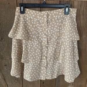 Silk Polka Dot Skirt.